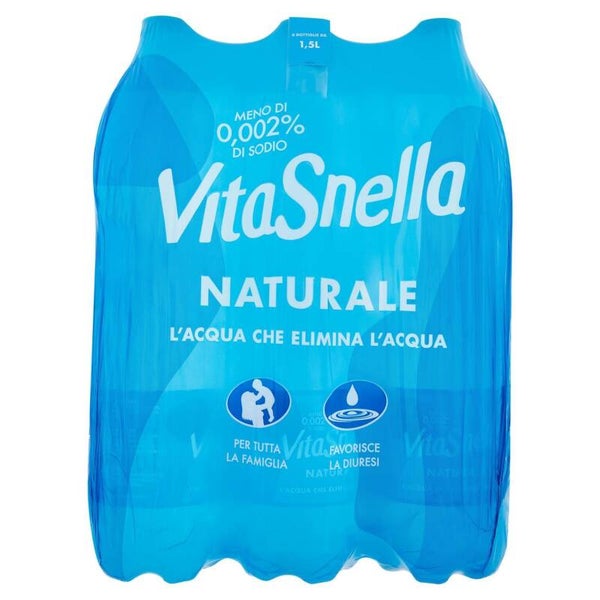 Vitasnella l.1,5 naturale in confezione da 6 bottiglie