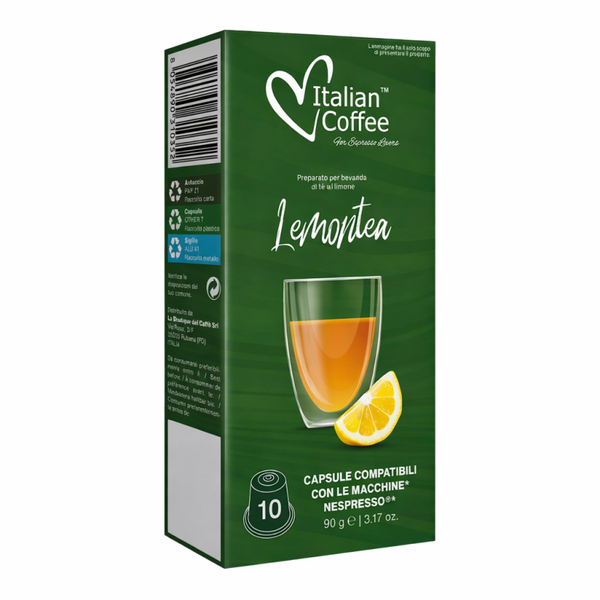 10 capsule Itakian coffee the al limone compatibili Nespresso