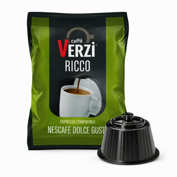 80 capsule verzi miscela ricco compatibili Caffitaly