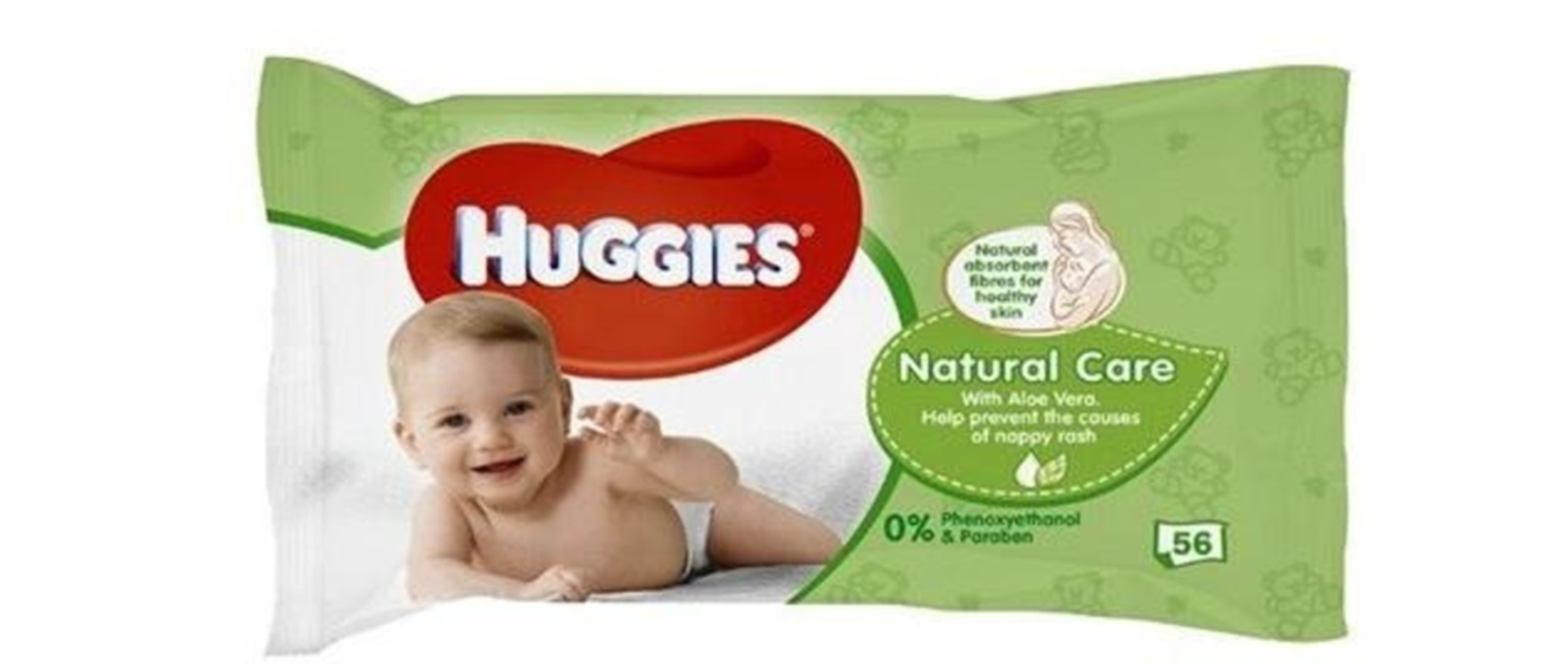 Huggies Natural Care Babydoekjes 56 Stuks. Doos van 10 stuks