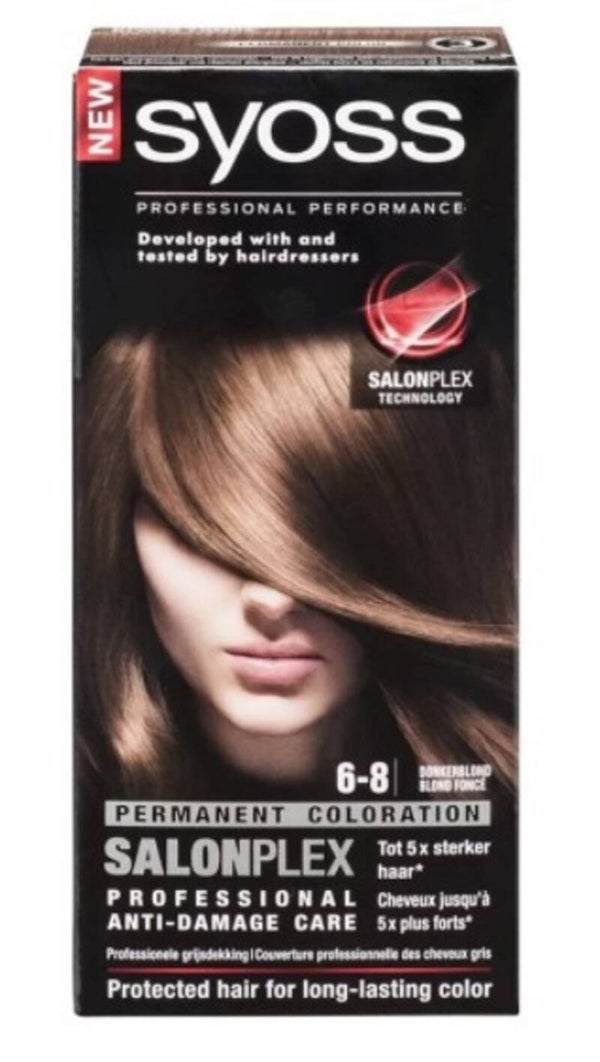 Syoss salonplex permanent coloration 6-8 DUNKEL-BLOND