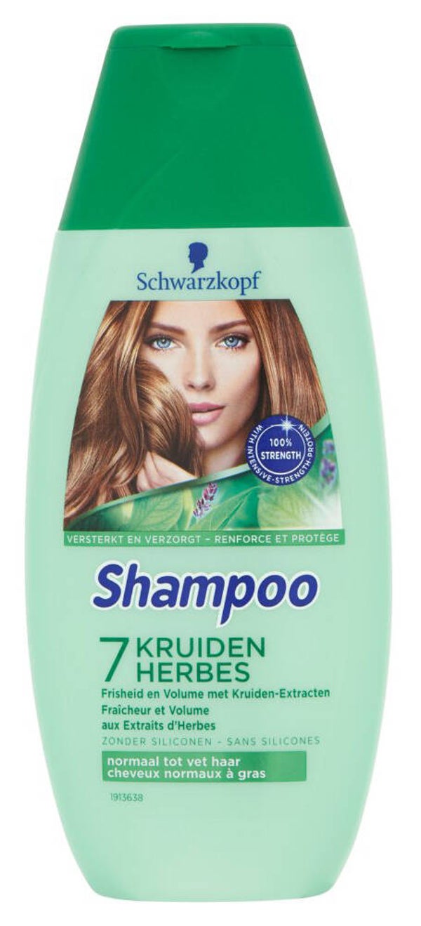 Schwarzkopf 7 Kruiden Shampoo 250 ml. Doos van 6 stuks