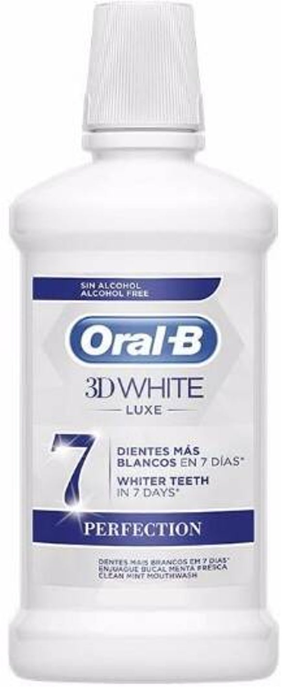 Oral‑B 3D White Luxe Perfection Mouthwash 500 ml. Doos van 6 stuks. Stuksprijs: € 3,50