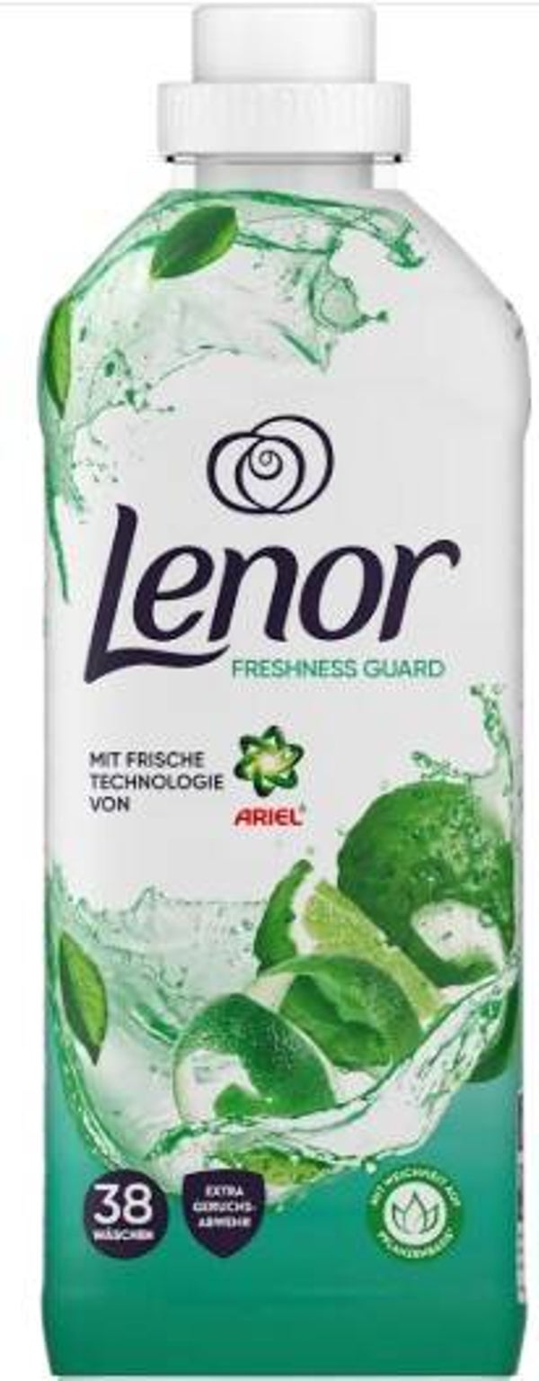 Lenor Wasverzachter Freshness Guard Ariel 38 wasbeurten. Doos van 12 stuks. Stuksprijs: €2,75