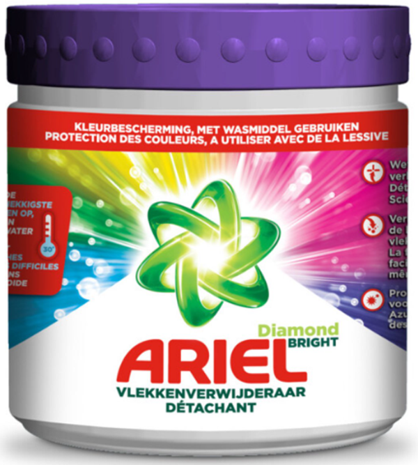 Ariel Diamond Bright Colour – Vlekverwijderaar – 500 g  Doos van 6 stuks  Stuksprijs: €4,17