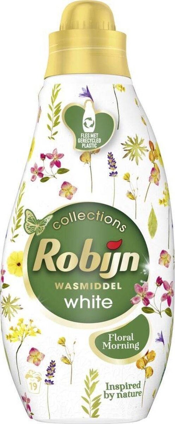 Robijn Vloeibaar Wasmiddel Floral Morning 665 ml. Doos van 5 stuks