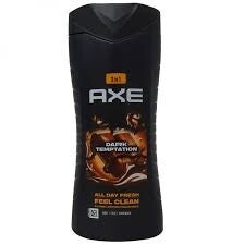 AXE Douchegel 400 ml. Dark temptation.  Doos van 6 stuks  Stuksprijs: €2,70
