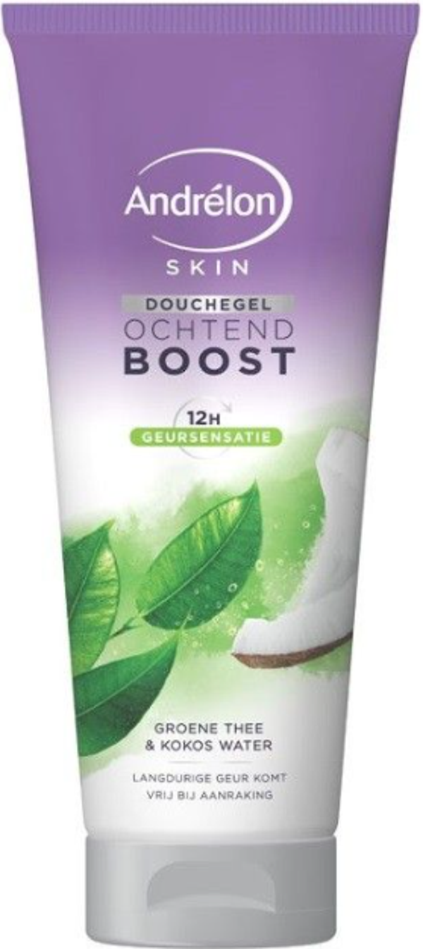 Andrelon Groene Thee & Kokos douchegel 200ml. Doos van 6 stuks