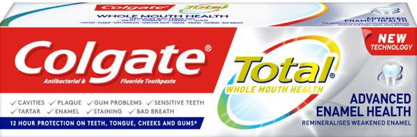 Colgate Total Advanced Enamel Health Tandpaste 75ml. Doos van 12 stuks