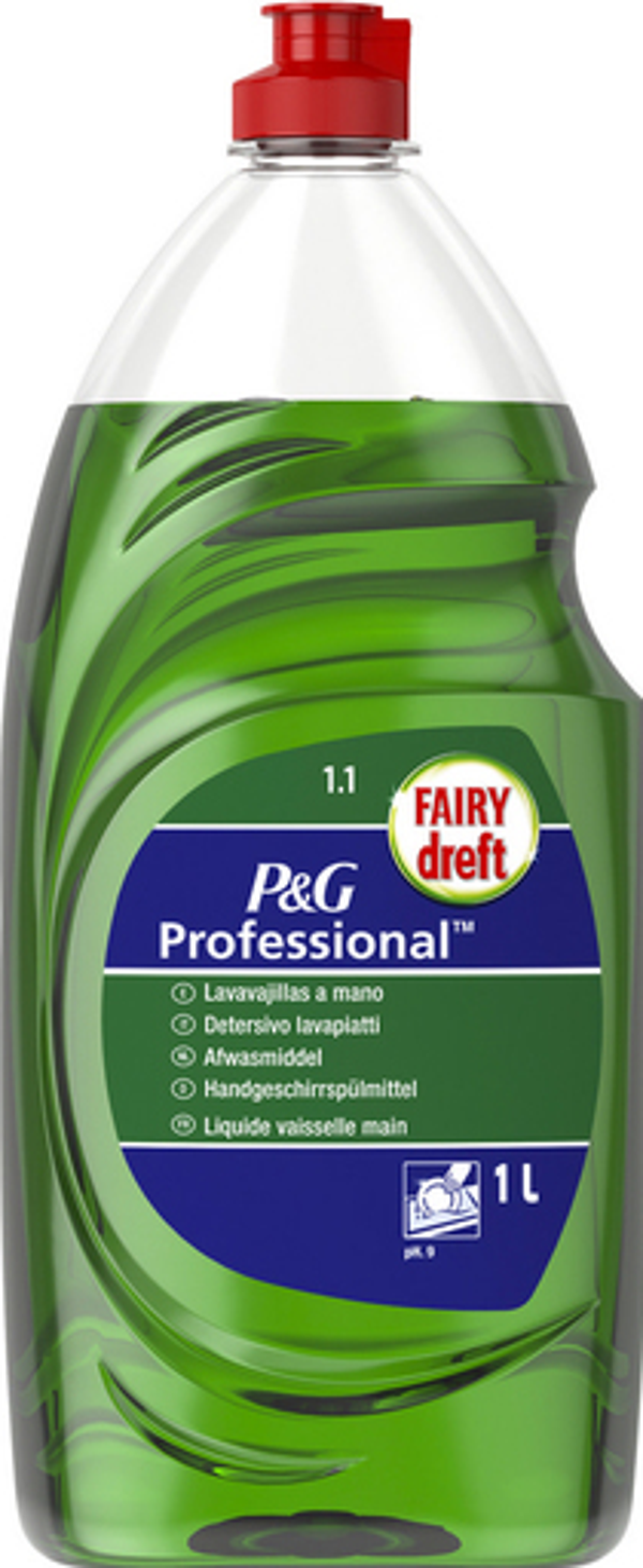 Dreft Professional Original 1 liter. Doos van 8 stuks. Stuksprijs: € 2,20
