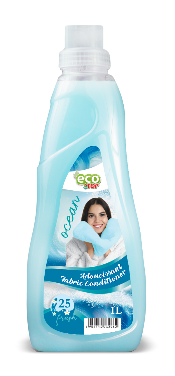 EcoTop wasverzachter Ocean 1L. Doos van 12 stuks