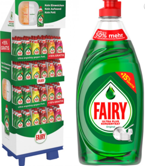 Fairy afwasmiddel 430  450ml. Display 150 stuks