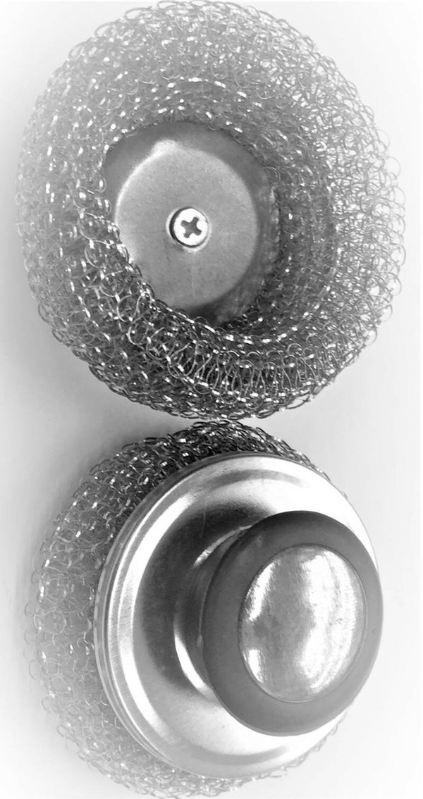 Metalen Schuurspons met Handgreep. Doos van 12 stuks