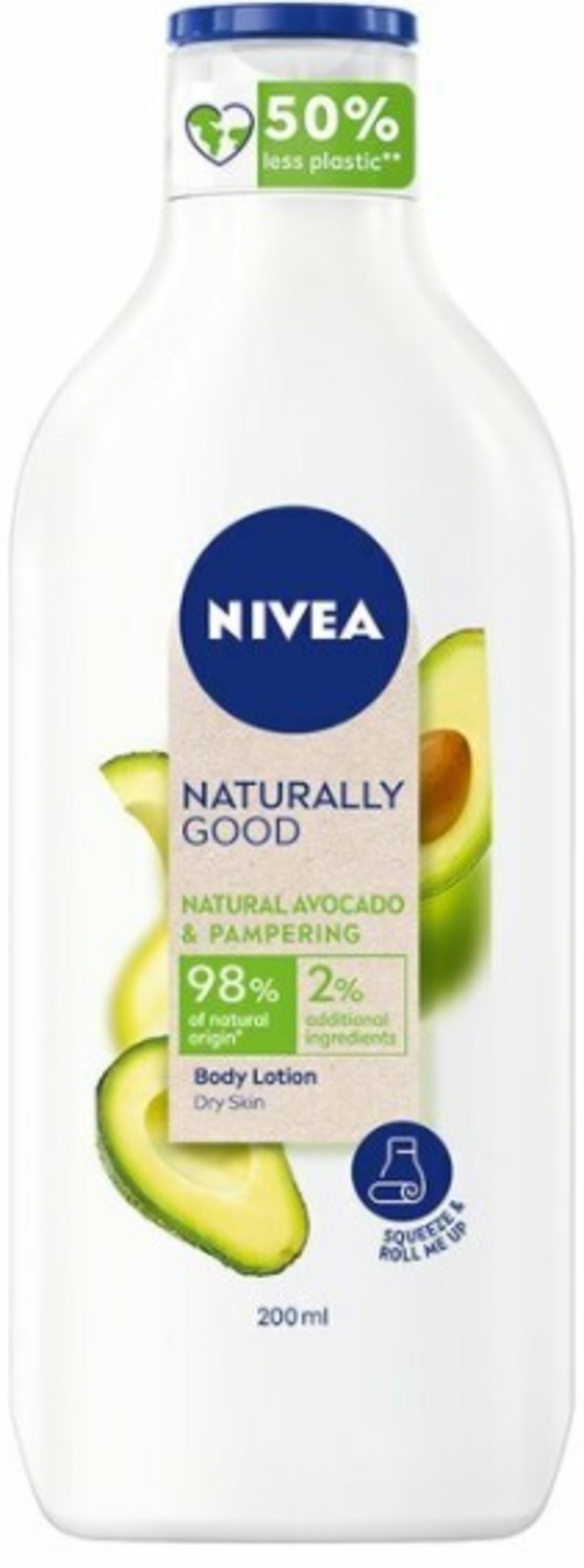Nivea Natural Balance Avocado Body Lotion 350ml. Doos van 6 stuks