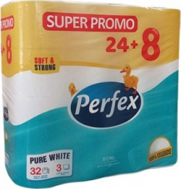 Perfex Soft & Strong 32 Rollen 3-laags. Doos van 6 stuks