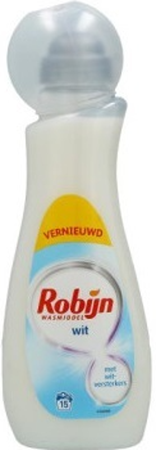 Robijn wit wasmiddel 750ml. Doos van 8 stuks