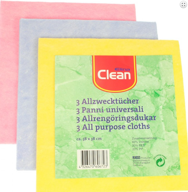 Allesreinigingsdoekje 38x38cm 3-delig 24 stuks / karton