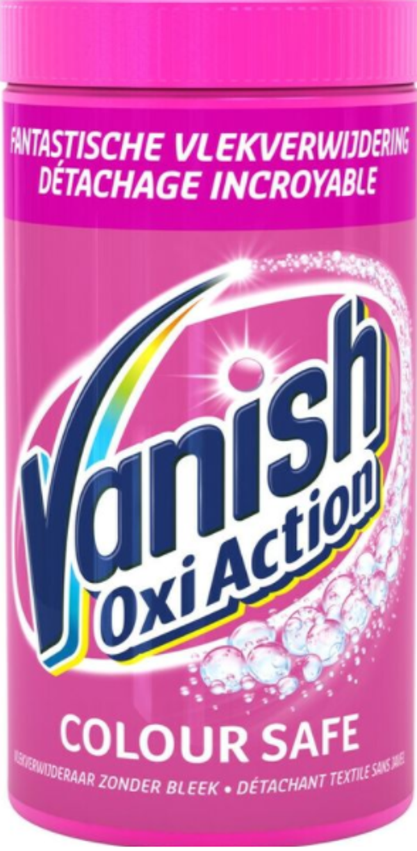 Vanish Oxi Action Base Poeder Colour Safe 1500 gr. Doos van 6 stuks
