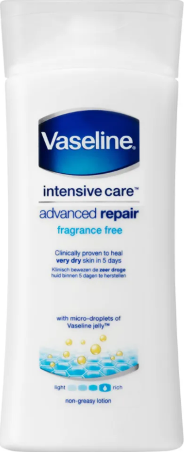 Vaseline Bodylotion Advanced Repair 200ml. Doos van 6 stuk