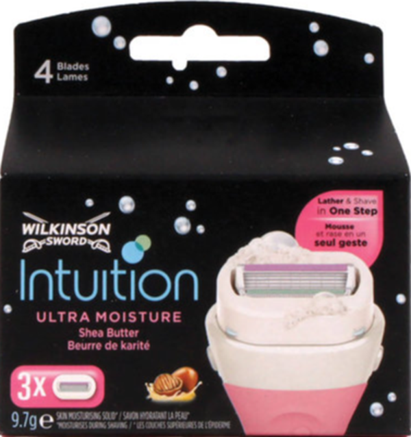 Wilkinson Intuition Ultra Moisture Shea Butter 3 Mesjes. Doos van 10 stuks