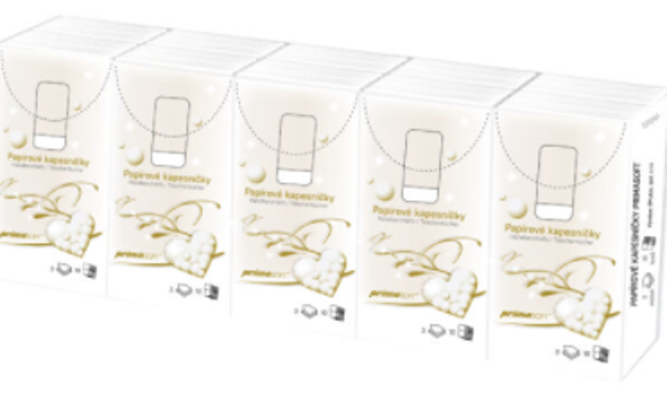 Zakdoeken primaSOFT 3-laags. Doos van 24 stuks