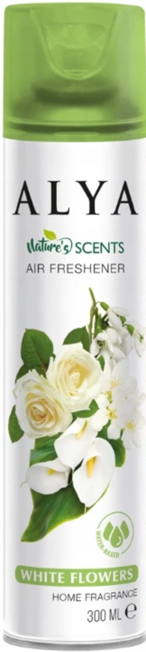 Alya Luchtverfrisser Witte Bloemen 300 ml, Doos van 12 stuks  Stuksprijs: €0,93