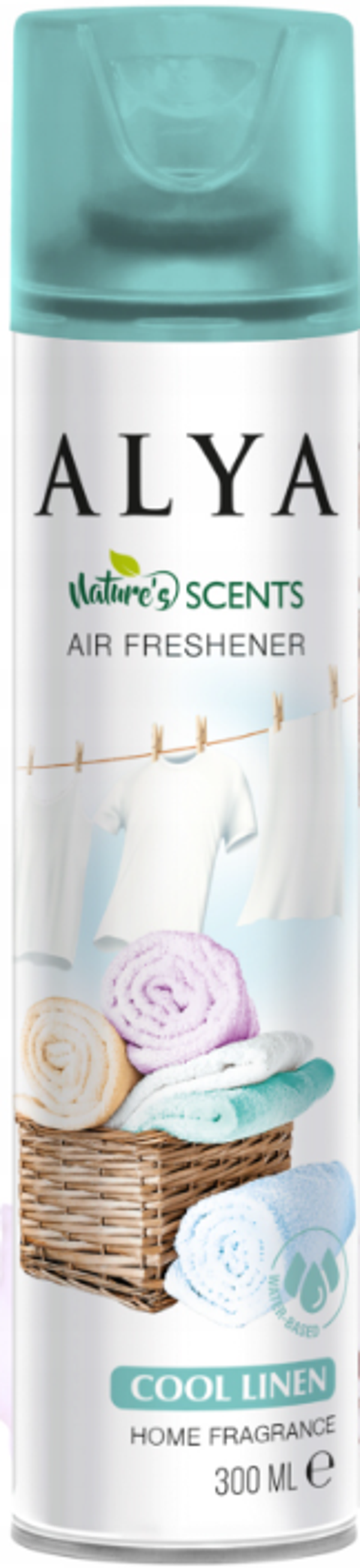 Alya Nature’s Scent Luchtverfrisser Cool Linen 300 ml, Doos van 12 stuks, Stuksprijs: €0,98