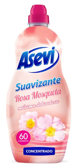 Asevi Geconcentreerde wasverzachter Rosa Mosqueta 1.5L  Doos van 10 stuks  Stuksprijs: € 2,72
