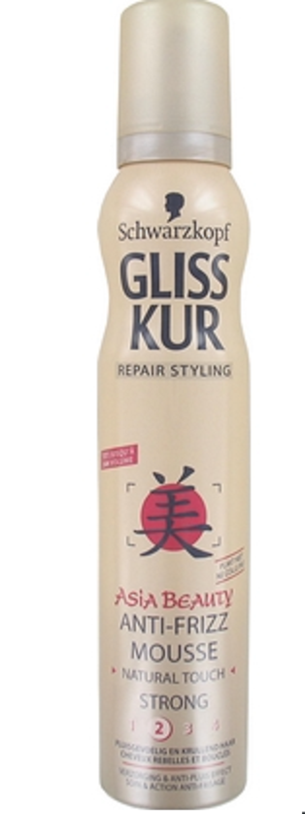 Gliss Kur Styling Mousse Asia Beauty 2 strong. Doos van 6 stuks