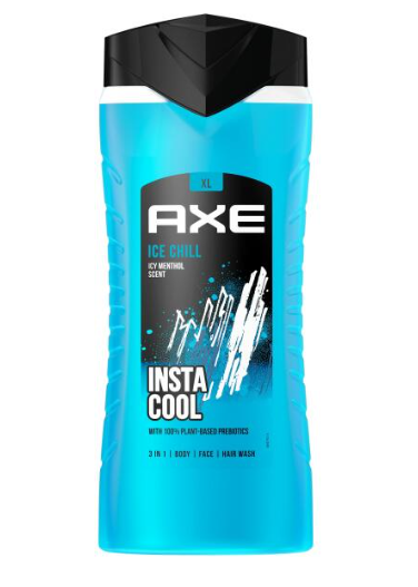 Axe Ice Chill 3 in 1 Douchegel 400 ml. Doos van 6 stuks
