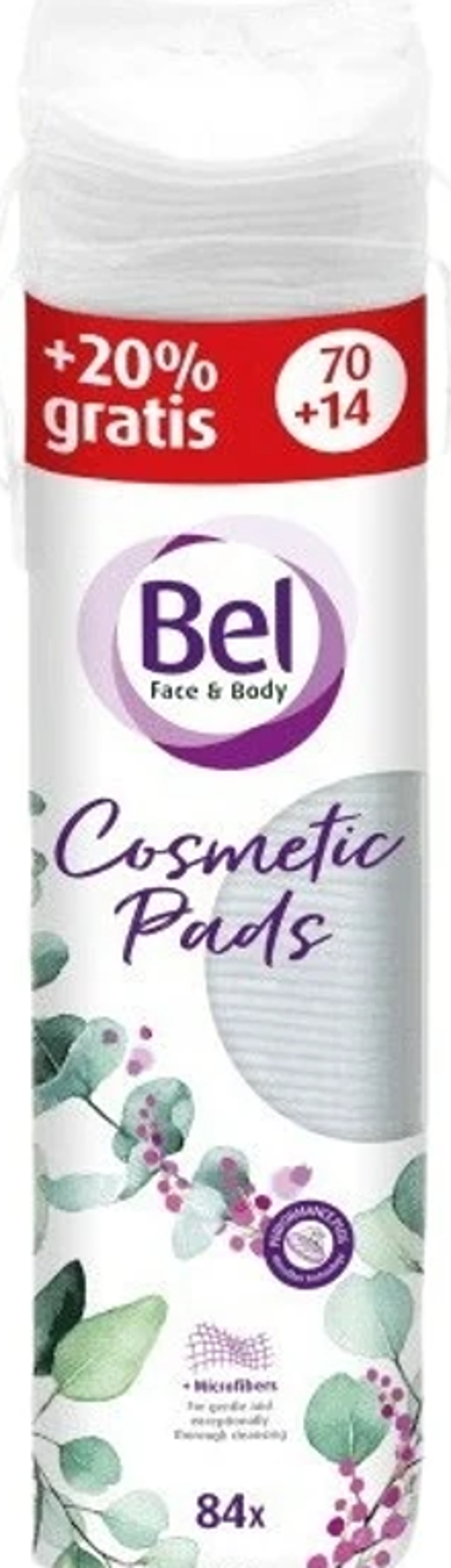 Bel Face & Body démaquillage schijfjes katoen 70+14st gratis. Doos van 23 stuks. Stuksprijs: €0,70