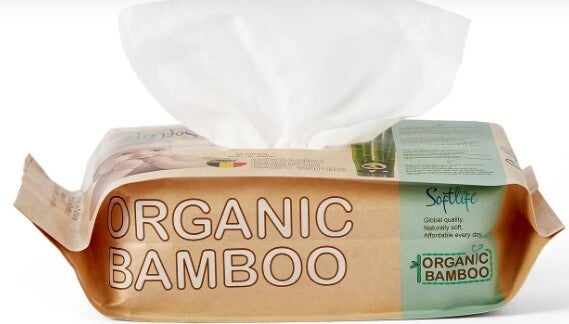 Biologische Bamboe Babydoekjes, Stuksprijs: €1,28