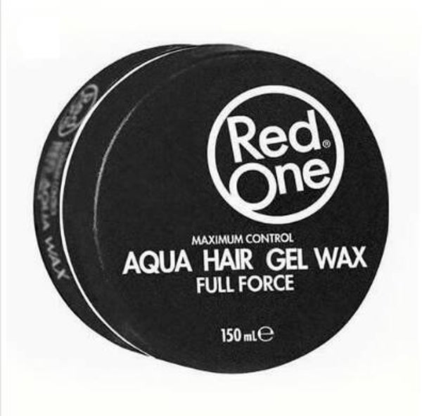 Red One Aqua Hair Gel Wax Black 150m. Doos van 12 stuks