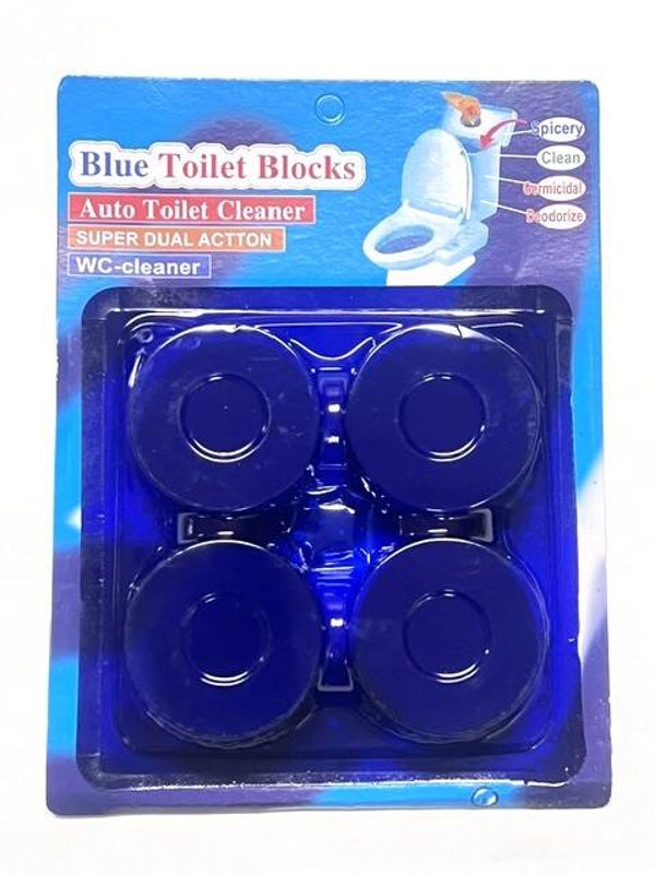 Blue Ontkalkende toiletblokjes 4 stuks, Stuksprijs: € 0,99