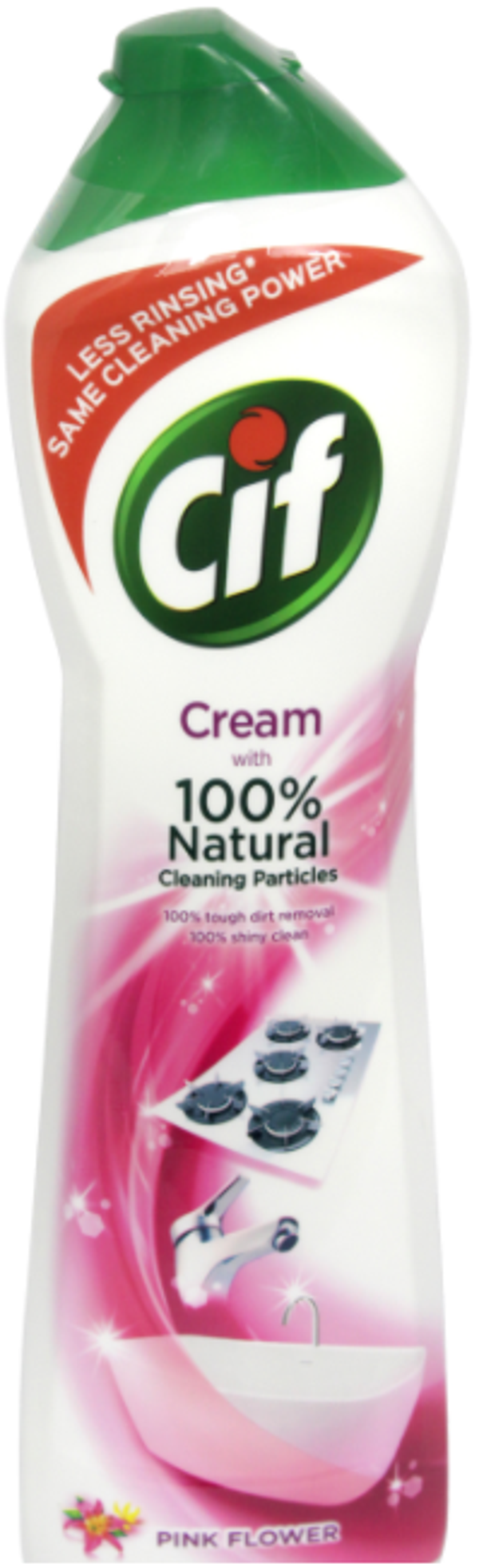 Cif Schuurmiddel Pink Flowers Cream 500 ml. Doos van 16 stuks
