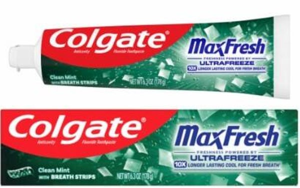 Colgate Tandpasta Max Fresh Clean Mint 100 ml. Doos van 12 stuks. Stuksprijs: €1,20