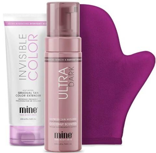 MineTan Self Tan Bundle Kits | Full Body Bronze Gift Set. Doos van 3 stuks  Stuksprijs: €8,95