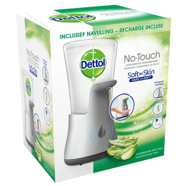 Dettol No Touch Automatische Zeepdispenser met Navulling. Doos van 2 stuks