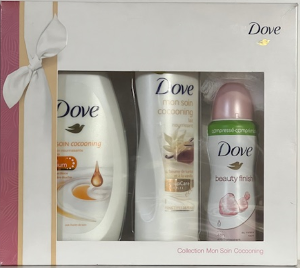 Dove Cocos cadeauset. Doos van 3 stuks. Stuksprijs : € 6,50