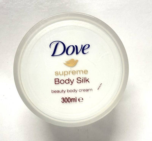 Dove Supreme Body Silk – 300 ml - Bodycrème.  Doos van 6 stuks  Stuksprijs: €2,99