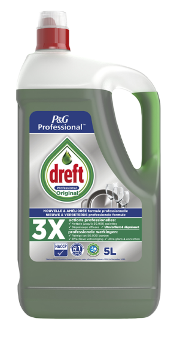 Dreft Afwasmiddel ORIGINAL 5 L.  Doos van 2 stuks