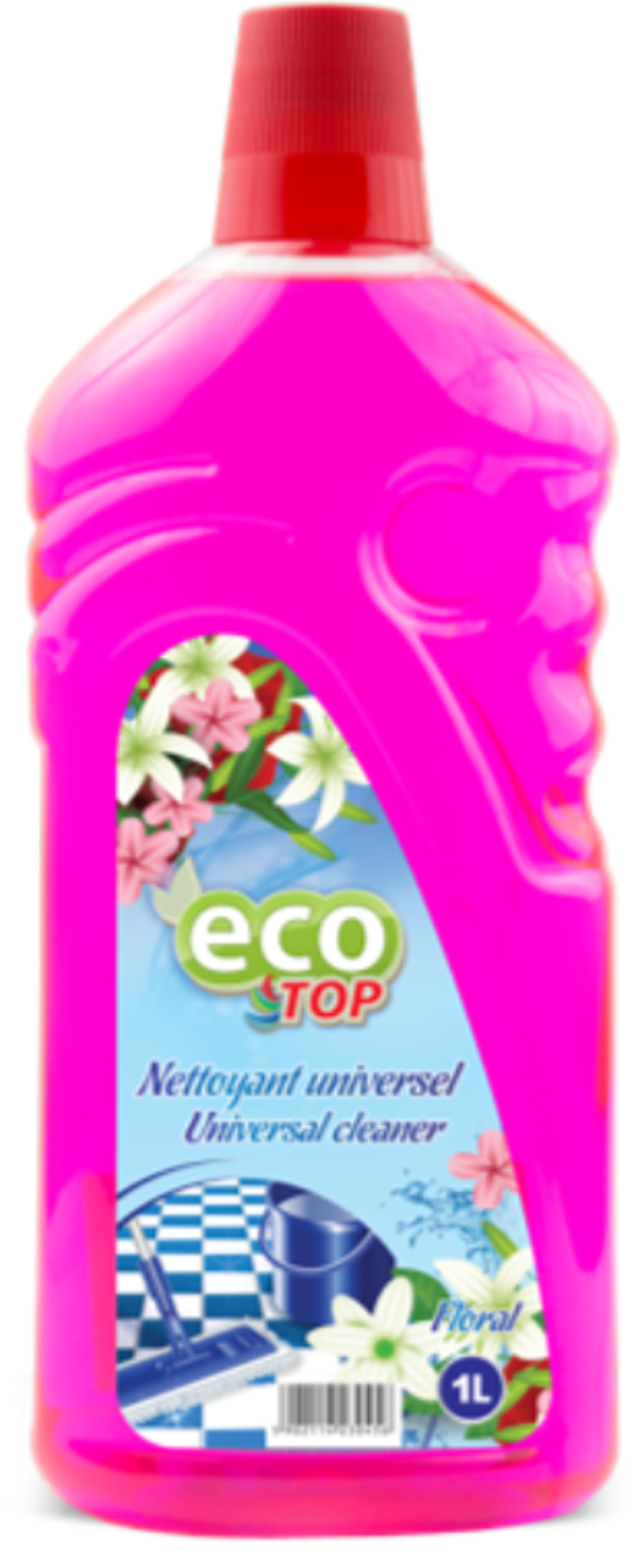 Eco Top Allesreiniger met Bloemengeur 1L, Doos van 12 stuks, Stuksprijs: €1,20