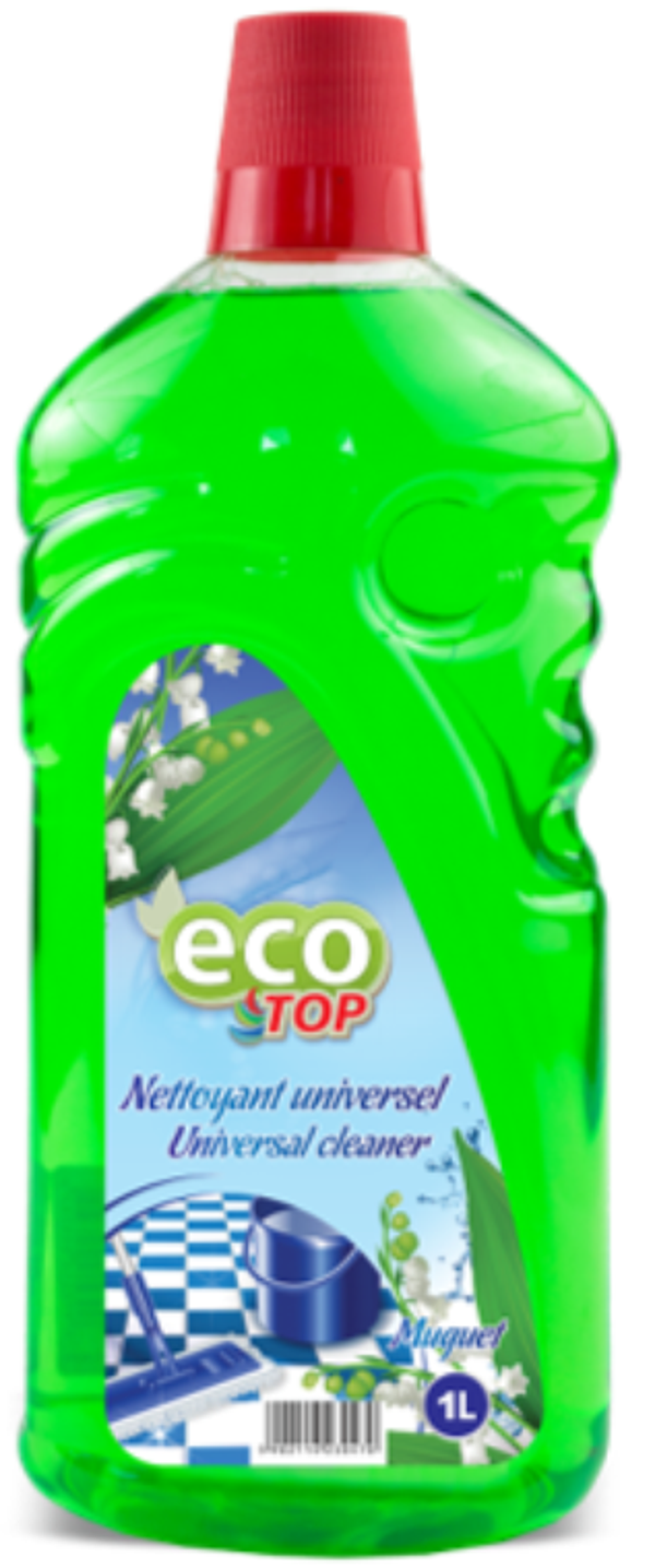 Eco Top Allesreiniger met Lelietjesgeur 1L, Doos van 12 stuks, Stuksprijs: €1,20