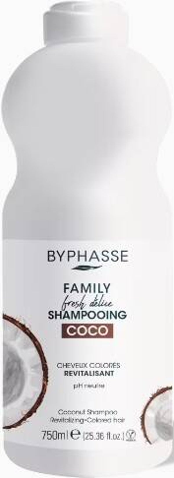 Byphasse conditioner 400ml kokosnoot voor gekleurd haar. Doos van 12 stuks  Stuksprijs:€1,75