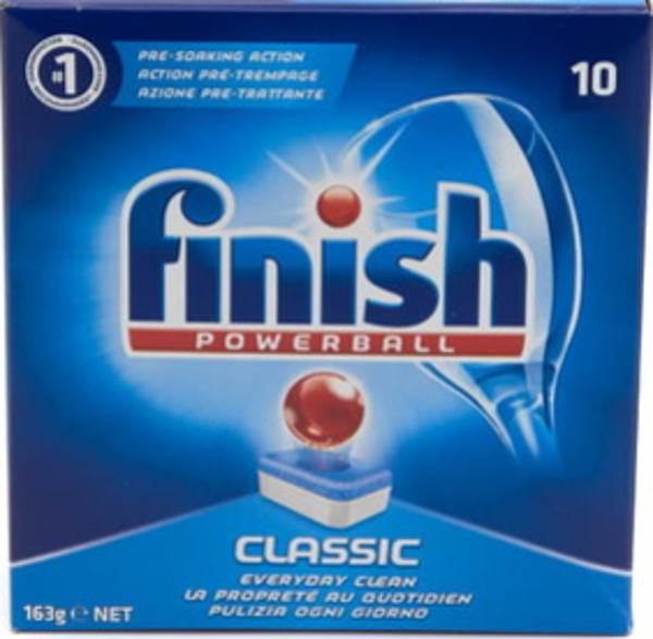 Finish Classic Powerball Vaatwastabletten 10 Stuks. Doos van 16 stuks