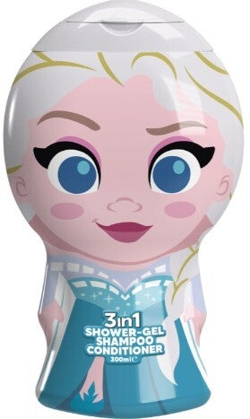 Frozen Elsa 3-in-1 Showergel, Shampoo & Conditioner 300 ml.  Doos van 6 stuks  Stuksprijs: €1,80