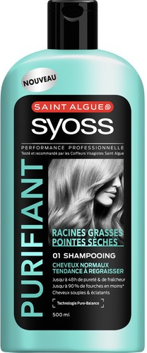 Syoss Shampoo Purify & Care - 500 ml. Doos van 6 stuks