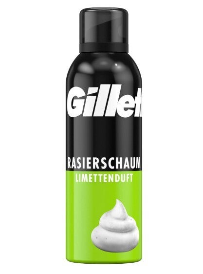 Gillette Klassiek scheerschuim met limoen voor mannen 200ml. Doos van 6 stuks. Stuksprijs: €1,88