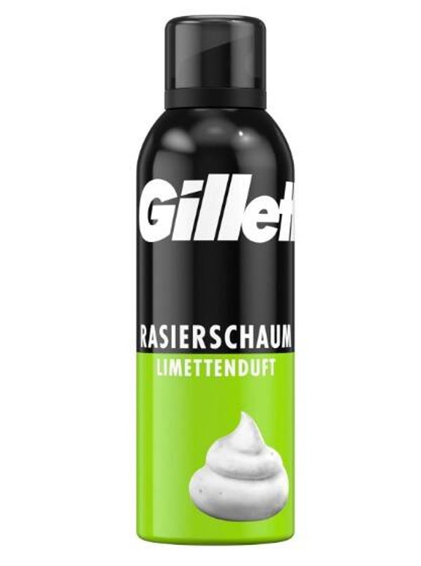 Gillette Klassiek scheerschuim met limoen voor mannen 200ml. Doos van 6 stuks. Stuksprijs: €1,88