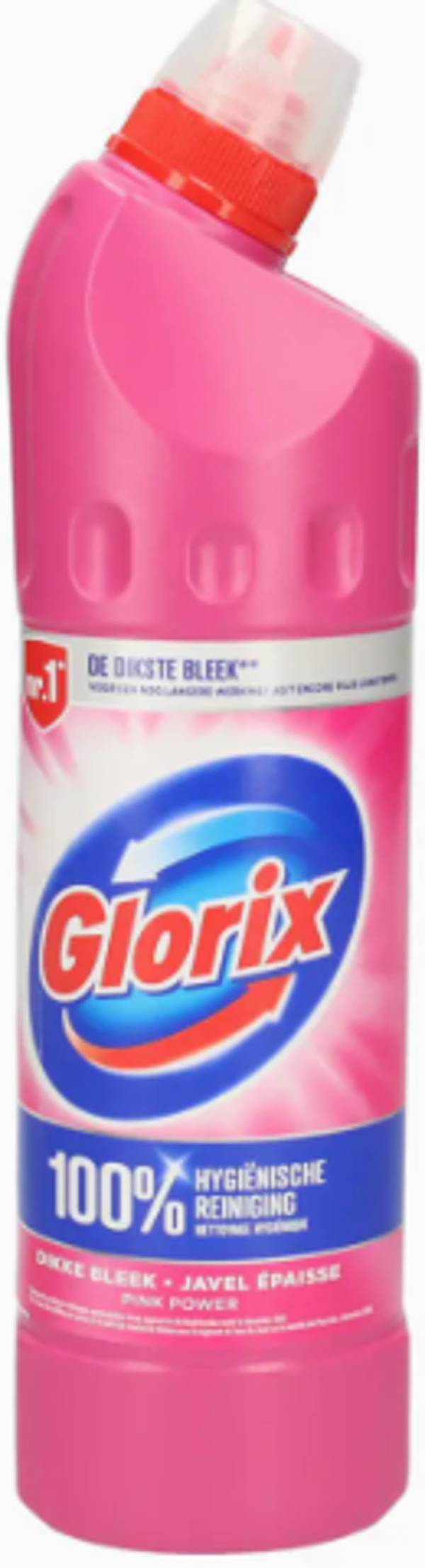 Glorix Pink Bleekmiddel – 750 ml, Doos van 15 stuks, Stuksprijs:€1,35